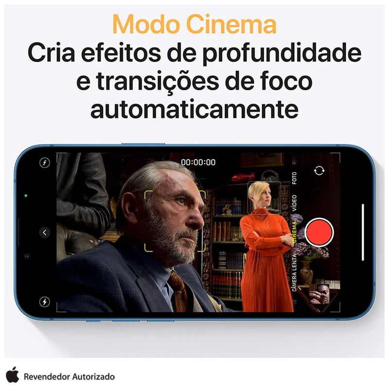 iPhone 13 Apple (128GB) Azul, Tela de 6,1", 5G e Câmera Dupla de 12 MP